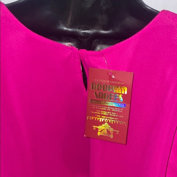 Roopam Sarees Elegant Magenta Embroidered Women's Tunic - Picture 9 of 10